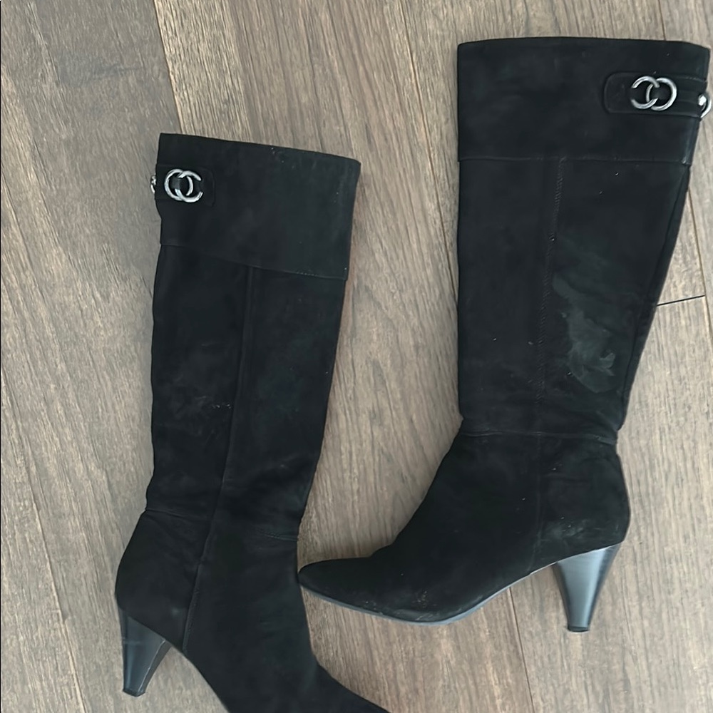 Black Knee-High Boots